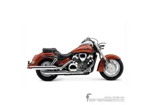 Autocollants pour Honda VTX1800 S 2003 • Honda Autocollants OEM