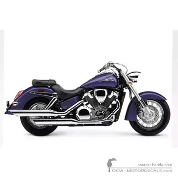 Honda VTX1800 S 2003 - Pearl Chromium Purple