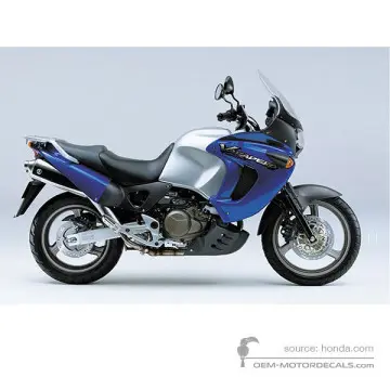 HONDA XL1000V VARADERO 2001 - Azul - Moody Blue Metallic