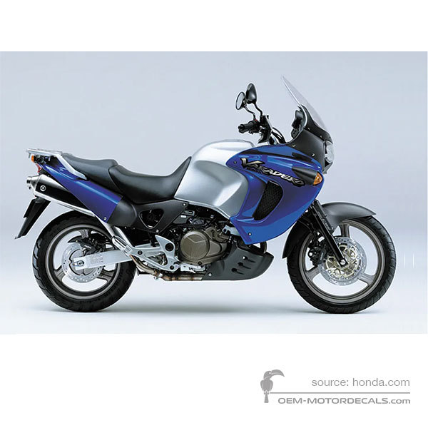 Aufkleber für HONDA XL1000V VARADERO 2001 - Blau • Honda OEM-Aufkleber