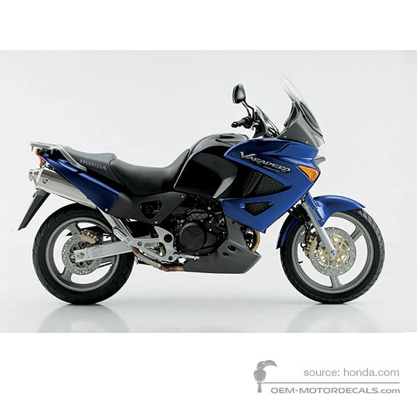 Stickers voor Honda XL1000V VARADERO 2003 - Blauw • Honda OEM Stickers