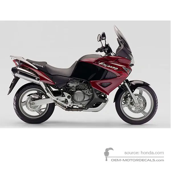 Honda XL1000V VARADERO 2007 - Rot - Bloom Red Metallic