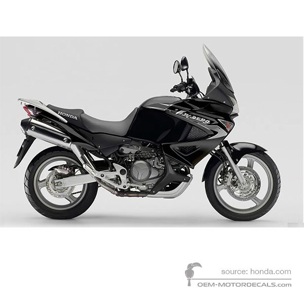 Decals for Honda XL1000V VARADERO 2008 - Black • Honda OEM Decals