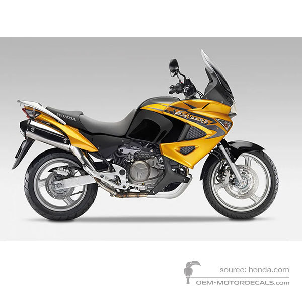 Decals for Honda XL1000V VARADERO 2010 - Yellow • Honda OEM Decals