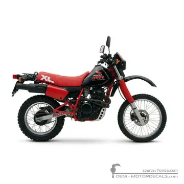 Honda XL600R 1985 - Black