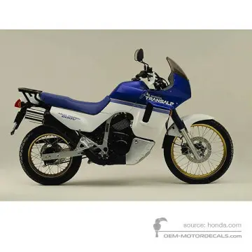 Honda XL600V TRANSALP 1989 - Blu - Candy Tahitian Blue