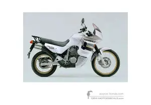 Naklejki do Honda XL600V TRANSALP 1991 - Srebrny • Honda Naklejki OEM