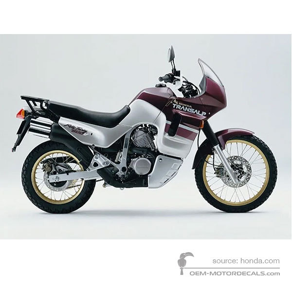 Pegatinas para Honda XL600V TRANSALP 1992 - Rojo • Honda Pegatinas OEM