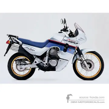 Honda XL600V TRANSALP 50th Anniversary 1999 - Blau - Winter Lake Blue Metallic