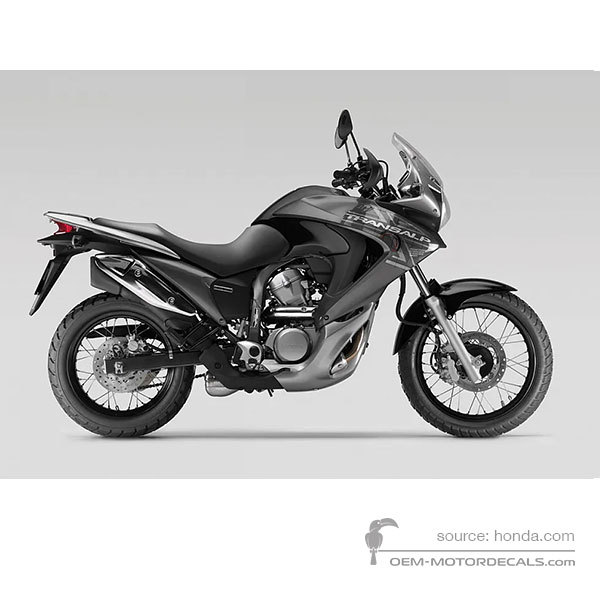 Autocollants pour Honda XL700V TRANSALP 2008 - Gris • Honda Autocollants OEM