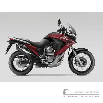 Honda XL700V TRANSALP 2008 - Rosso - Carnelian Red Metallic