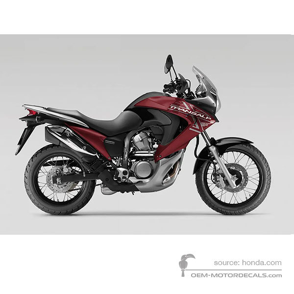 Adesivi per Honda XL700V TRANSALP 2008 - Rosso • Honda Adesivi OEM