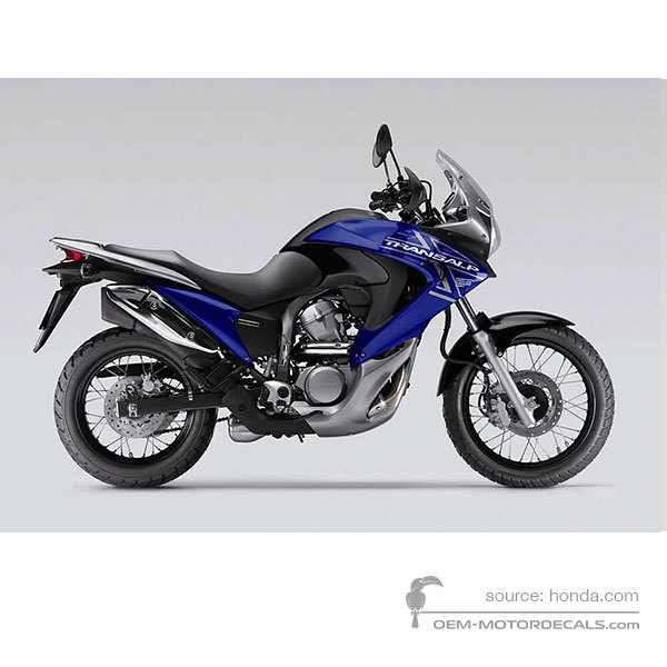 Naklejki do Honda XL700V TRANSALP 2009 - Niebieski • Honda Naklejki OEM