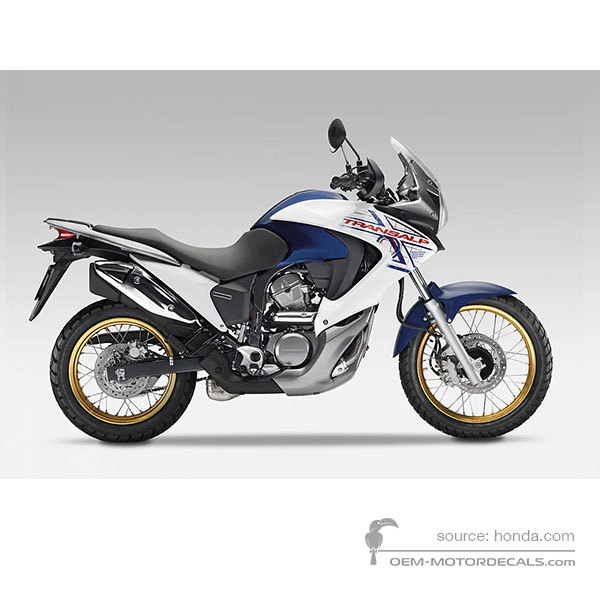 Decals for Honda XL700V TRANSALP 2009 - White • Honda OEM Decals