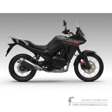 Honda XL750 TRANSALP 2023 - Czarny - Mat Ballistic Black Metallic
