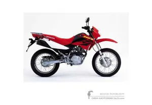 Stickers voor Honda XR125L 2003 - Rood • Honda OEM Stickers