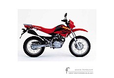 Stickers voor Honda XR125L 2005 - Rood • Honda OEM Stickers
