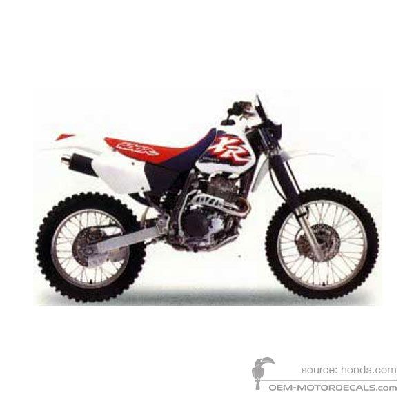 Aufkleber für Honda XR400R 1996 - Weiss • Honda OEM-Aufkleber
