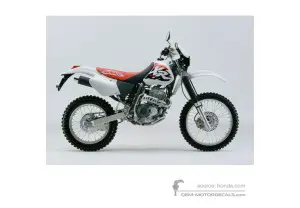 Autocollants pour Honda XR400R 1997 - Blanc • Honda Autocollants OEM