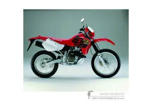 Pegatinas para Honda XR650R 2000 - Rojo • Honda Pegatinas OEM