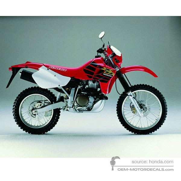 Pegatinas para Honda XR650R  2000 - Rojo • Honda Pegatinas OEM