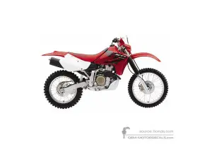 Pegatinas para Honda XR650R 2004 - Rojo • Honda Pegatinas OEM