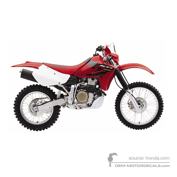 Aufkleber für Honda XR650R  2004 - Rot • Honda OEM-Aufkleber