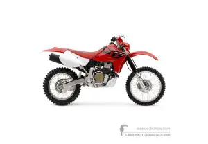 Adesivi per Honda XR650R 2006 - Rosso • Honda Adesivi OEM