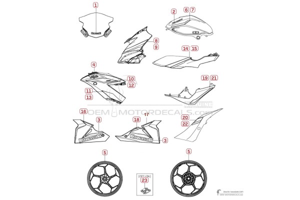 Kawasaki NINJA 125 2024 - Grijs