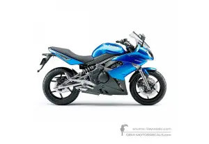 Aufkleber für Kawasaki EX650 ER6F 2009 - Blau • Kawasaki OEM-Aufkleber