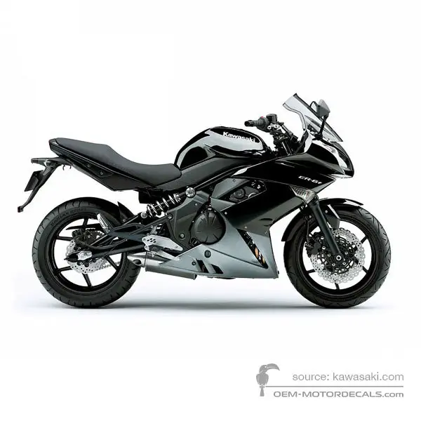 Kawasaki EX650 ER6F 2010 - Schwarz - Ebony