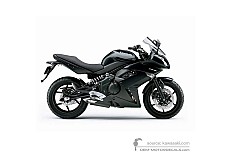 Adesivi per Kawasaki EX650 ER6F 2011 - Nero • Kawasaki Adesivi OEM