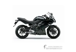 Adesivi per Kawasaki EX650 ER6F 2011 - Nero • Kawasaki Adesivi OEM