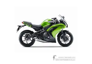 Decals for Kawasaki EX650 ER6F 2013 - Green • Kawasaki OEM Decals
