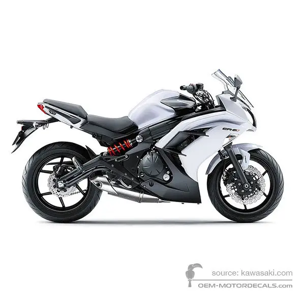 Kawasaki EX650 ER6F 2013 - Weiss - Pearl Stardust White