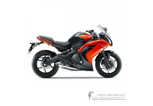Aufkleber für Kawasaki EX650 ER6F 2014 - Orange • Kawasaki OEM-Aufkleber