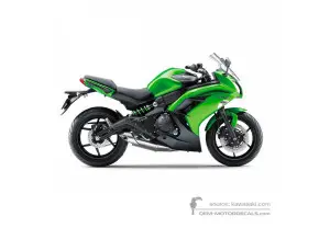 Autocollants pour Kawasaki EX650 ER6F 2015 - Vert • Kawasaki Autocollants OEM
