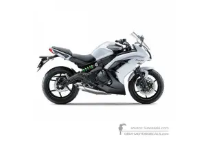 Decals for Kawasaki EX650 ER6F 2015 - White • Kawasaki OEM Decals