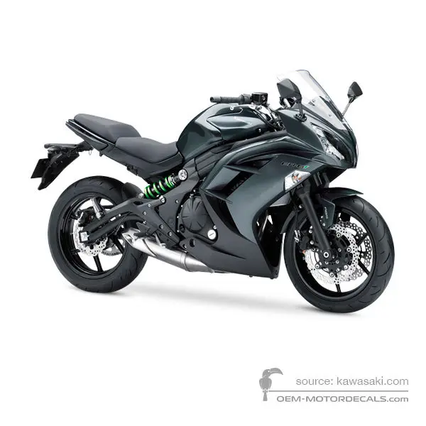 Kawasaki EX650 ER6F 2016 - Grau - Metallic Carbon Gray