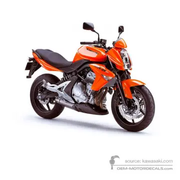 Kawasaki ER650 ER6N 2007 - Arancione - Pearl Wildﬁre Orange