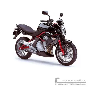 Kawasaki ER650 ER6N 2007 - Czarny - Metallic Diablo Black