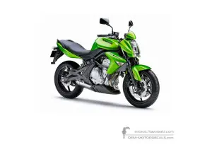 Decals for Kawasaki ER650 ER6N 2008 - Green • Kawasaki OEM Decals