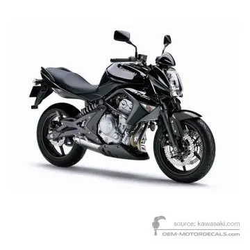 Kawasaki ER650 ER6N 2008 - Noir - Metallic Diablo Black