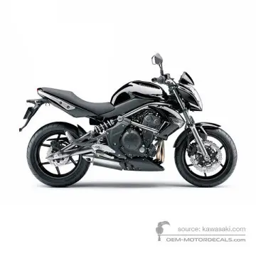 Kawasaki ER650 ER6N 2009 - Czarny - Metallic Diablo Black
