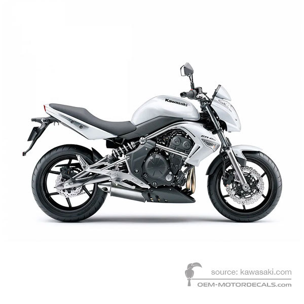Pegatinas para Kawasaki ER650 ER6N 2009 - Blanco • Kawasaki Pegatinas OEM