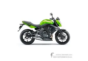 Pegatinas para Kawasaki ER650 ER6N 2010 - Verde • Kawasaki Pegatinas OEM