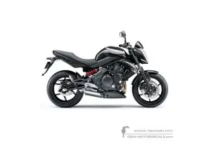 Decals for Kawasaki ER650 ER6N 2010 - Black • Kawasaki OEM Decals
