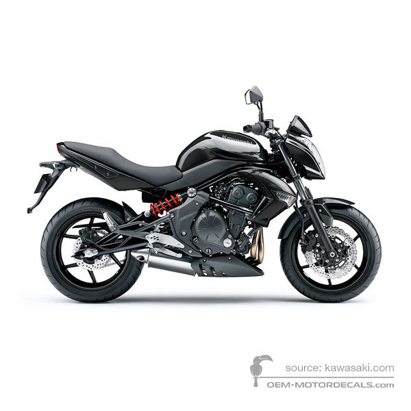 Decals for Kawasaki ER650 ER6N 2010 - Black • Kawasaki OEM Decals