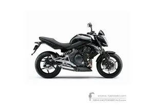 Decals for Kawasaki ER650 ER6N 2011 - Black • Kawasaki OEM Decals
