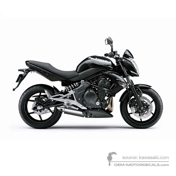 Decals for Kawasaki ER650 ER6N 2011 - Black • Kawasaki OEM Decals